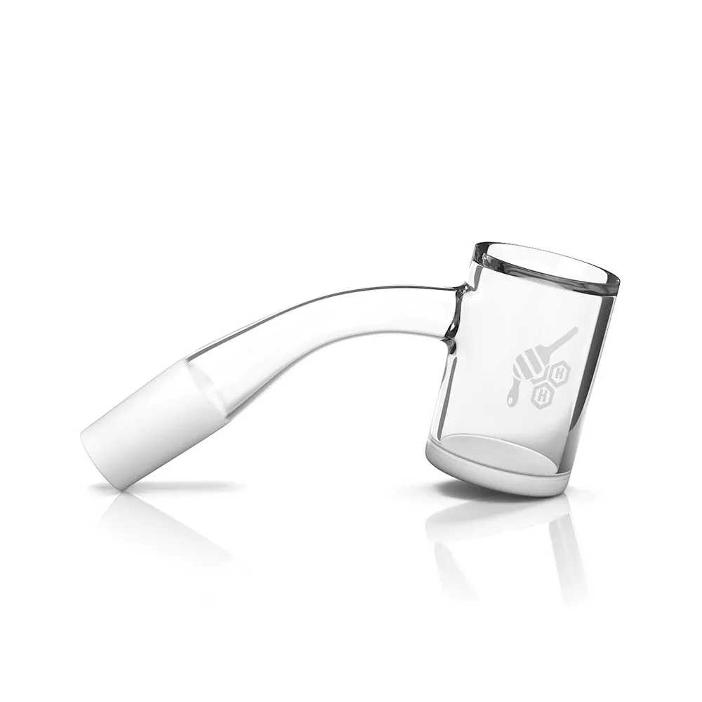 Honeybee Herb Honey & Milk Bevel Quartz Banger 45° Yellow Line