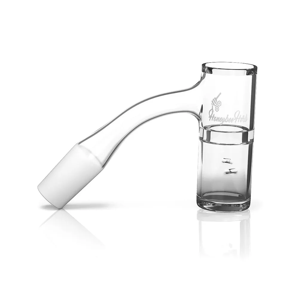 Honeybee Herb Honey Well Quartz Banger 45° Black Line