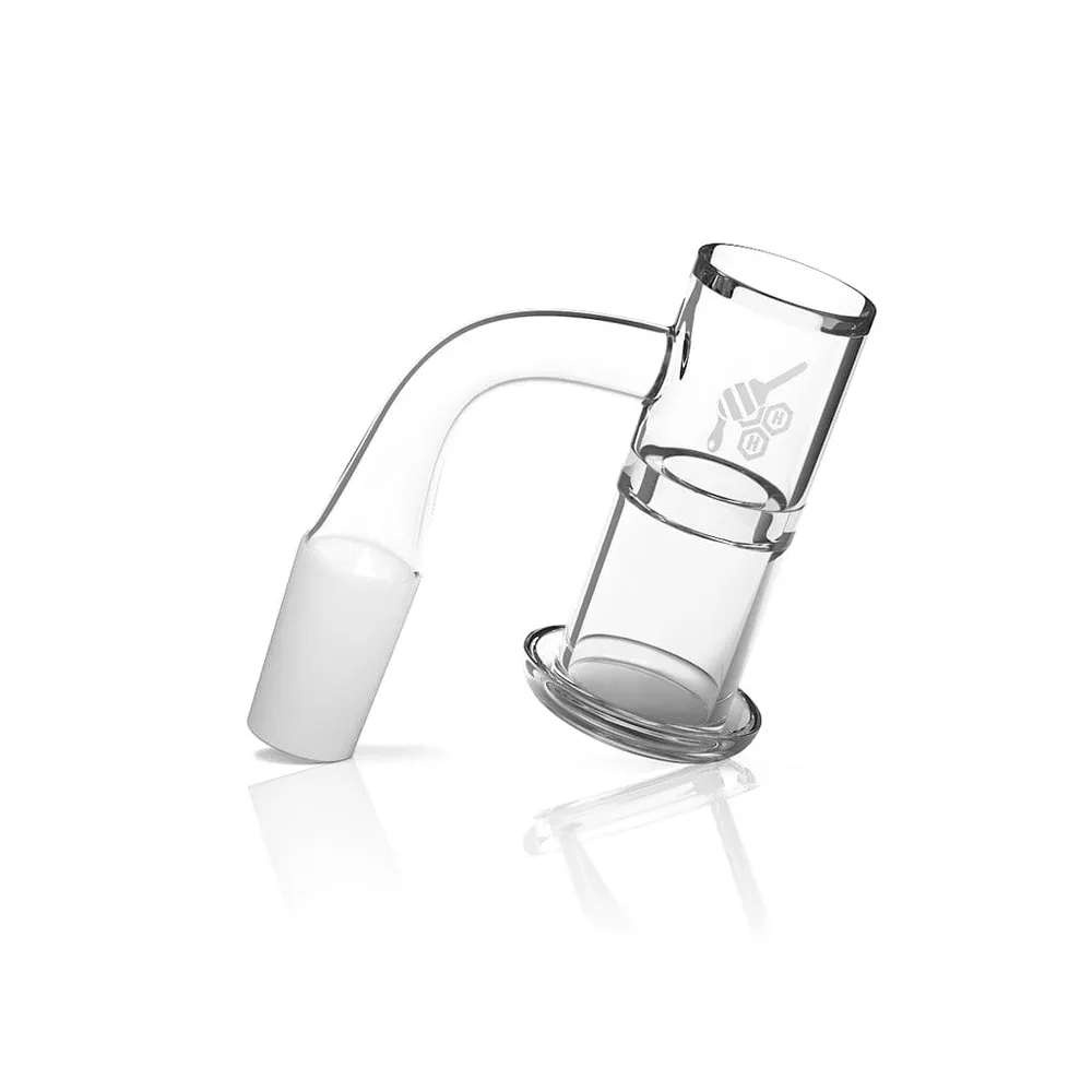 Honeybee Herb Honeysuckle XL 90° Quartz Banger - Yellow Line