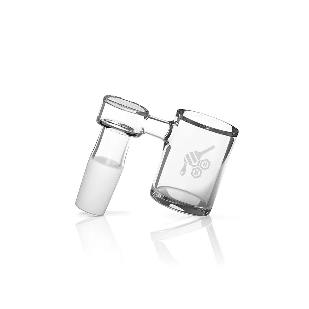 Honeybee Herb Original Bevel Sidecar Quartz Banger 90° Yellow Line