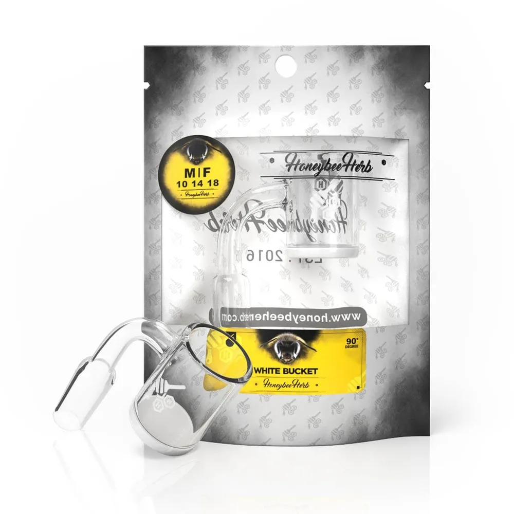 Honeybee Herb White Bucket Banger