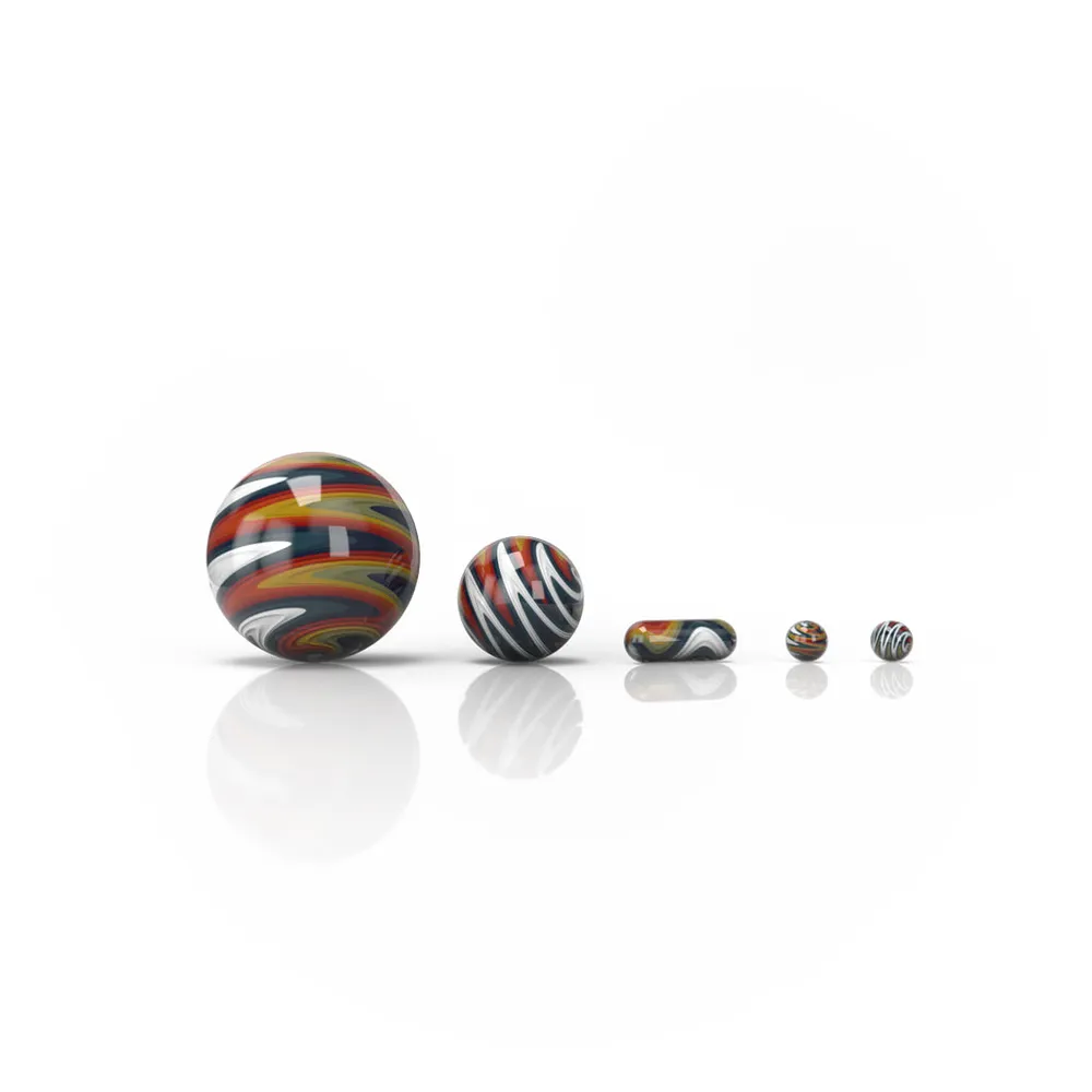 Honeybee Herb Wig Wag 5-Piece Dab Marble Set