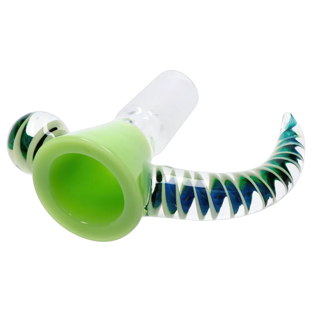 DankStop Horn Bowl - Milky Green