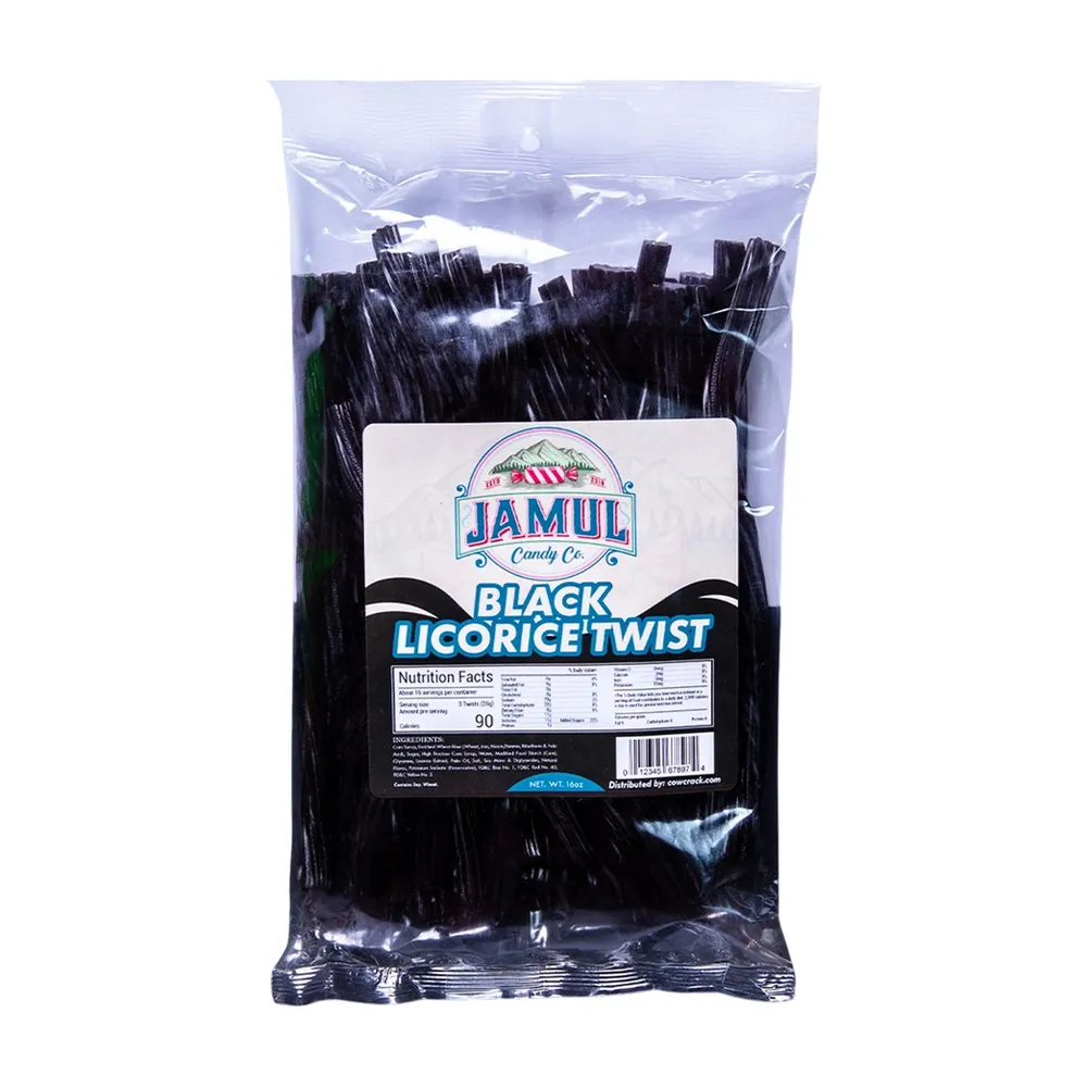 Cow Crack Jamul Candy Co. Black Licorice - 16 oz.