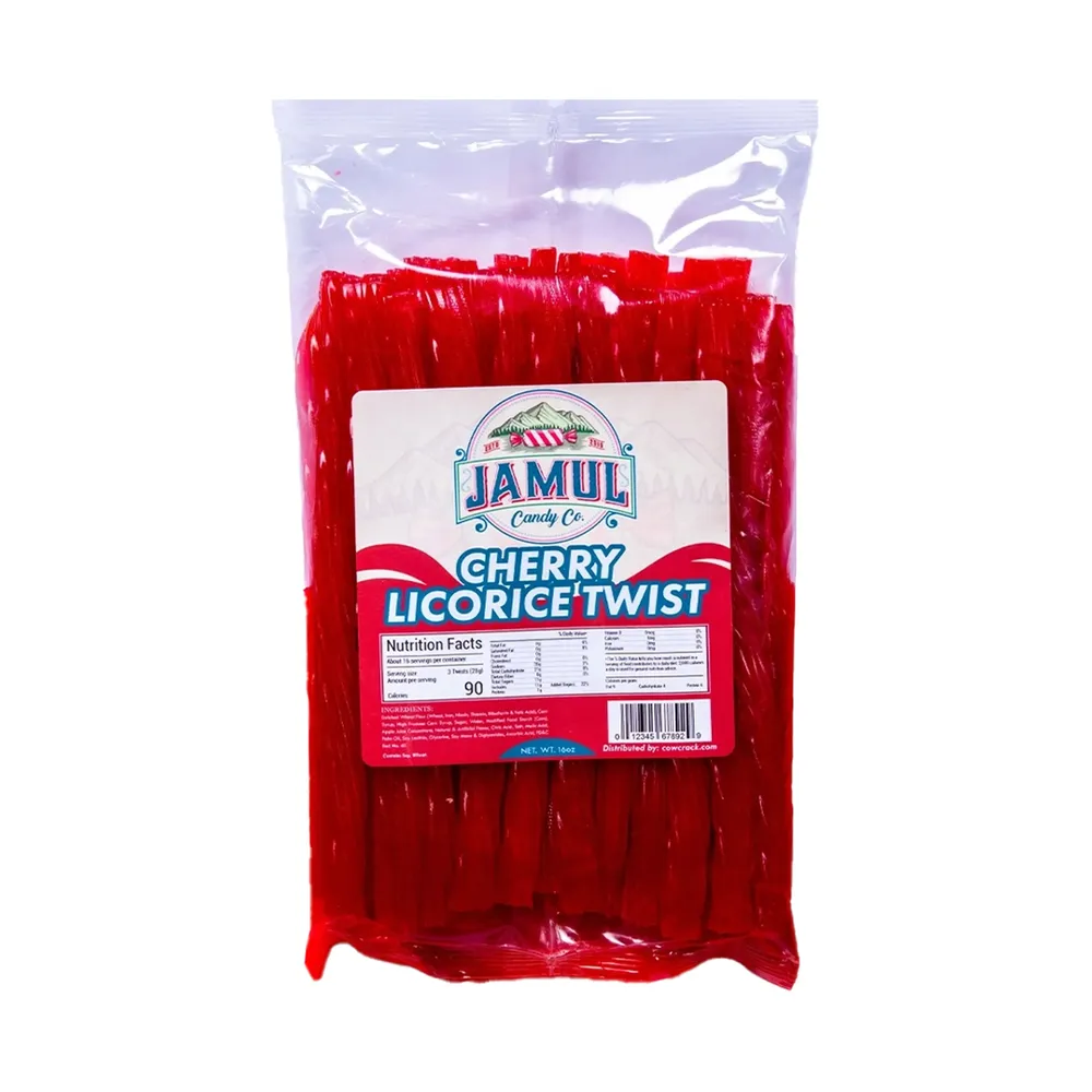Cow Crack Jamul Candy Co. Cherry Licorice - 16 oz.