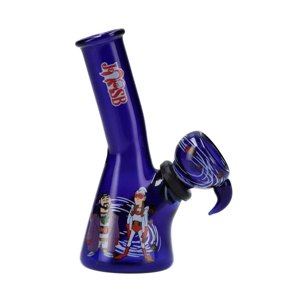 Jay and Silent Bob 4" Mini Bong - Bluntman & Chronic Blue