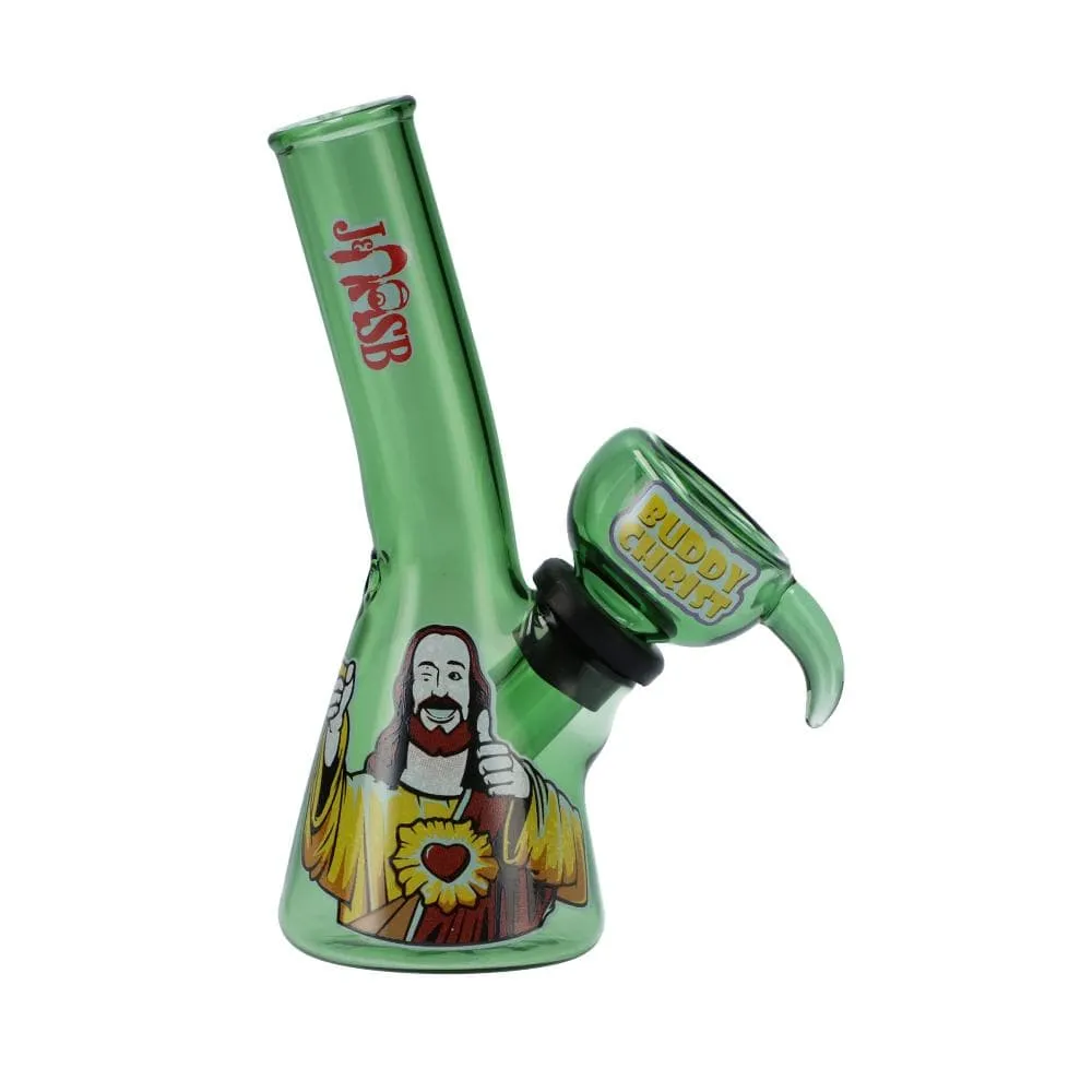 Jay and Silent Bob 4" Mini Bong - Buddy Christ Green