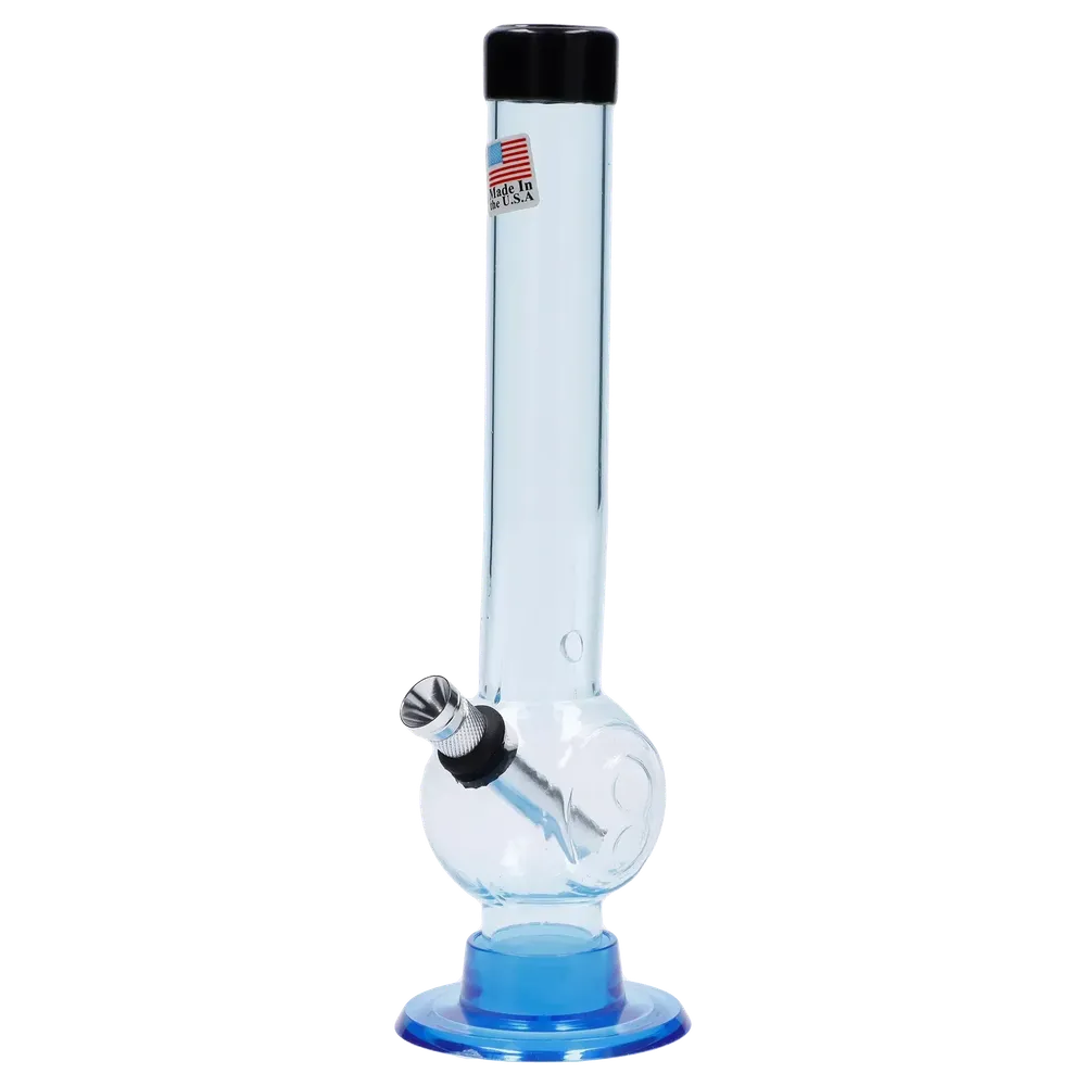 JM Plastics Magic 8 Ball Base with Carb Hole Acrylic Bong - 8 in.