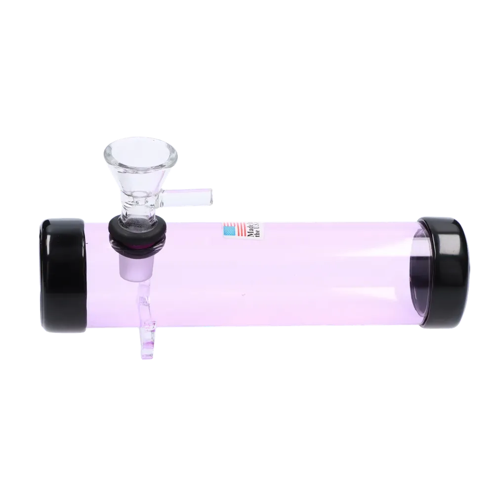 JM Plastics Smokey with Glass Bowl Acrylic Steam Roller