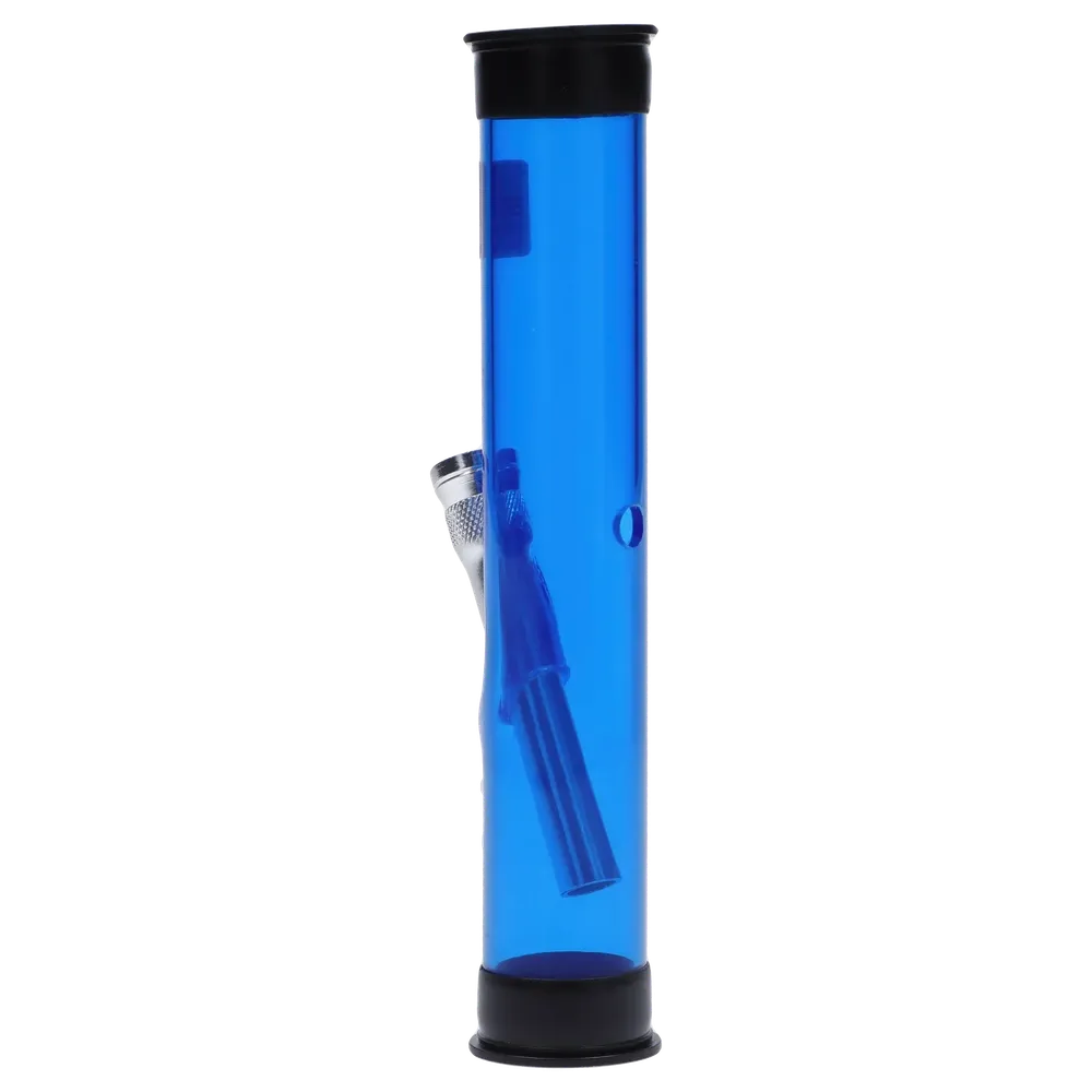 JM Plastics Straight Tube with Carb Hole Acrylic Bong