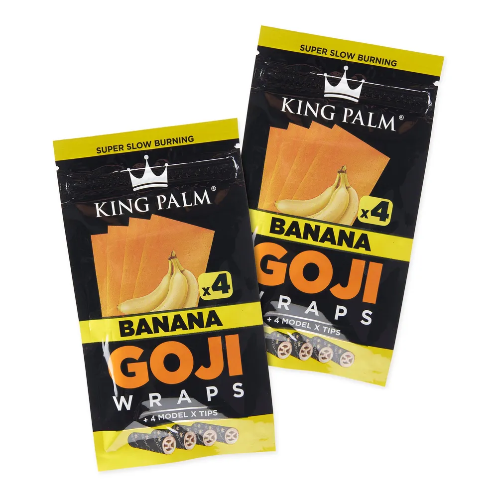 King Palm Goji Wraps - 2 Packs of 4