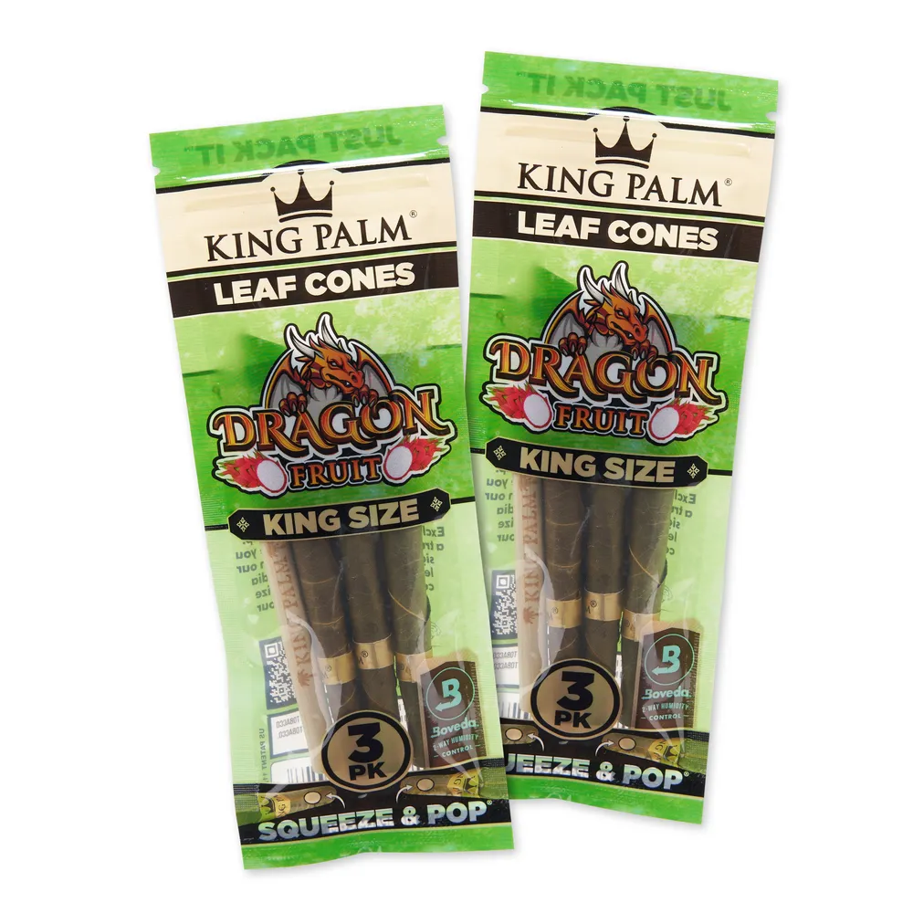 King Palm King Size Flavored Palm Leaf Cones - 2 Packs of 3