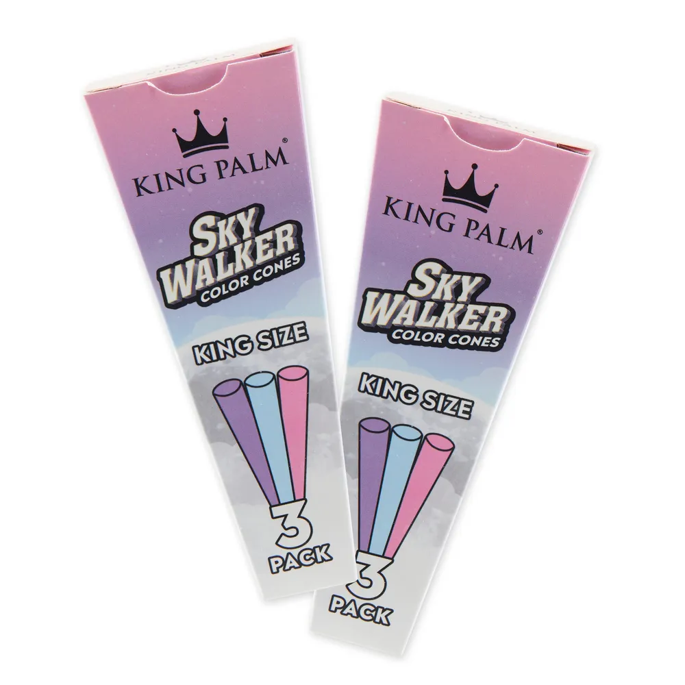 King Palm King Size Skywalker Cones - 2 Packs of 3