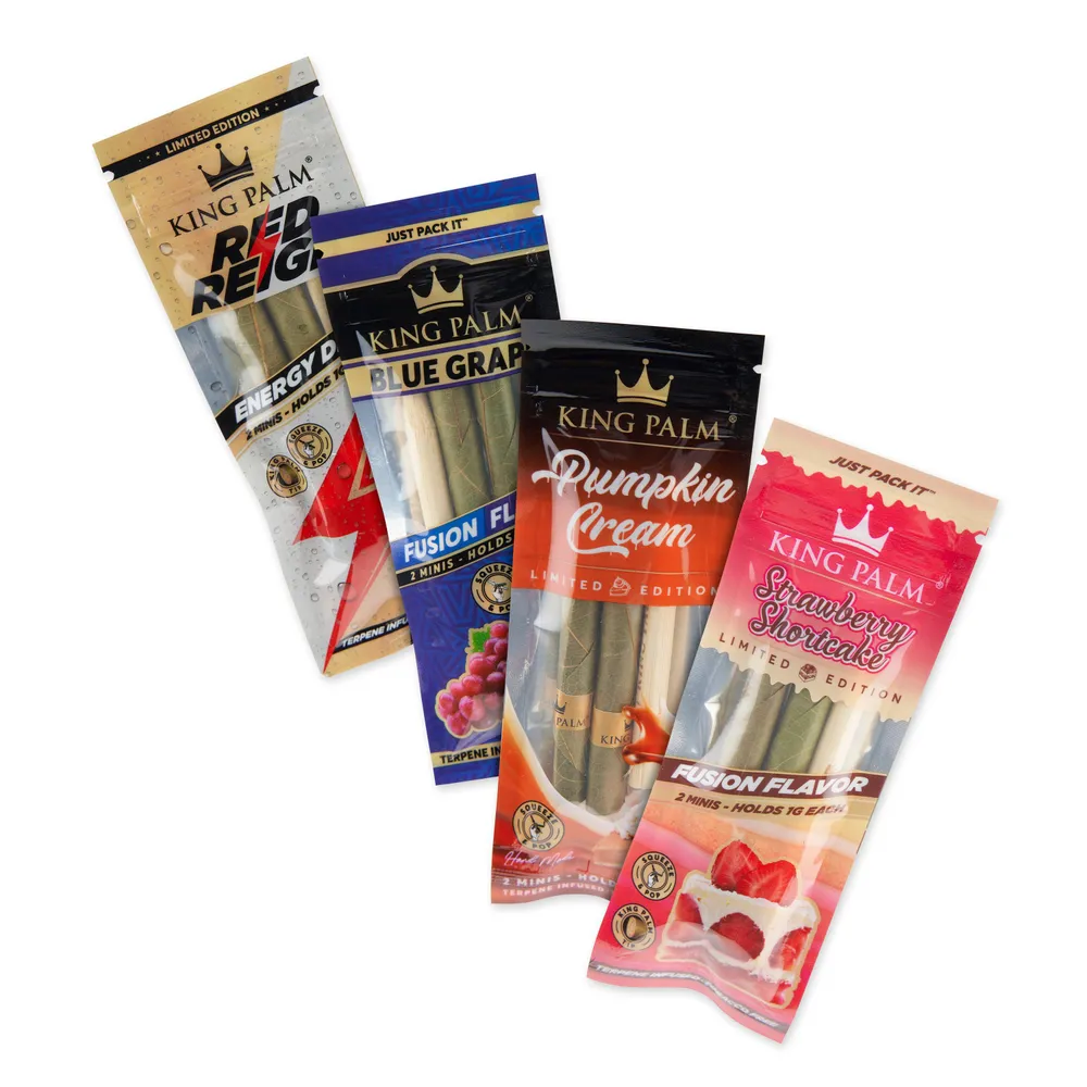 King Palm Mini Size Flavored Pre Rolled Leaf Tubes - Combo Pack