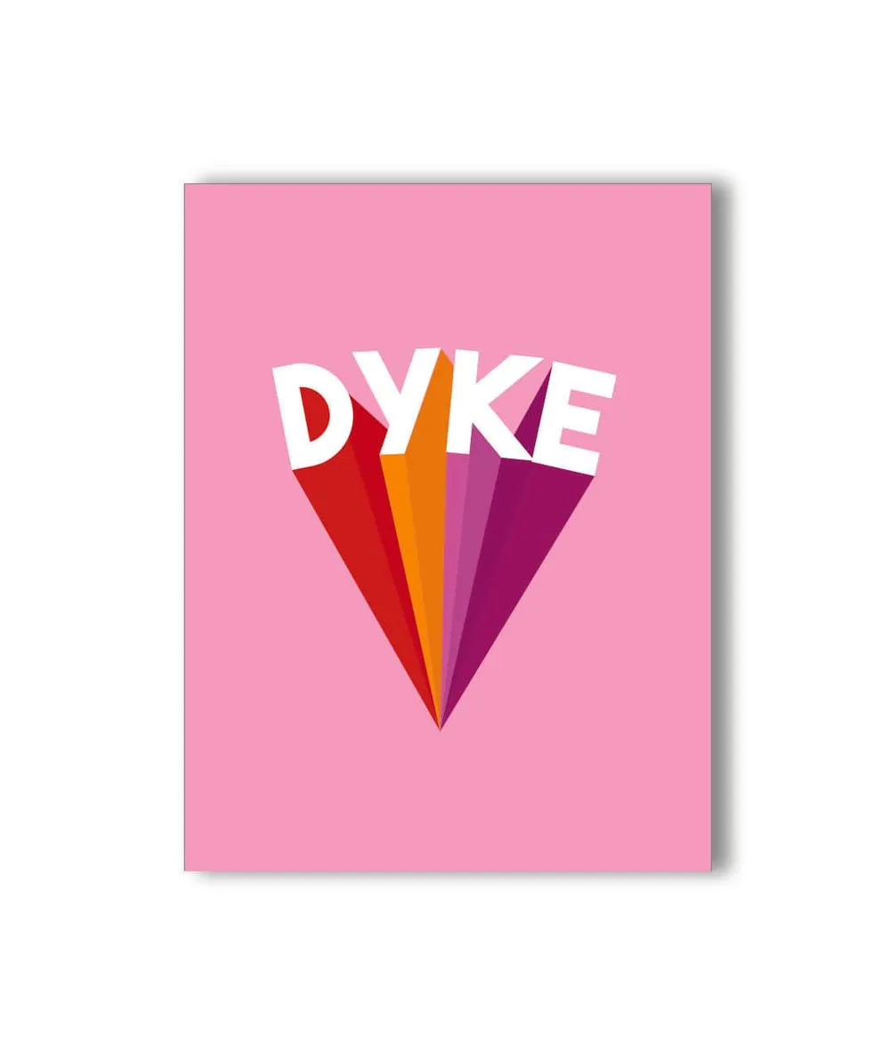 KushKards Dyke Power Greeting Card