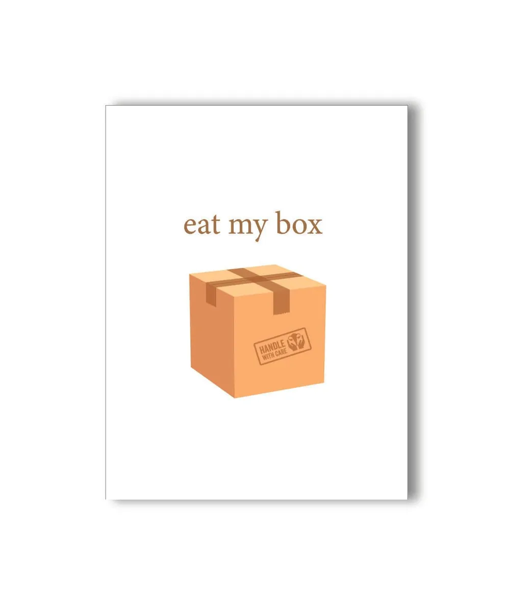 KushKards Eat My Box Greeting Card