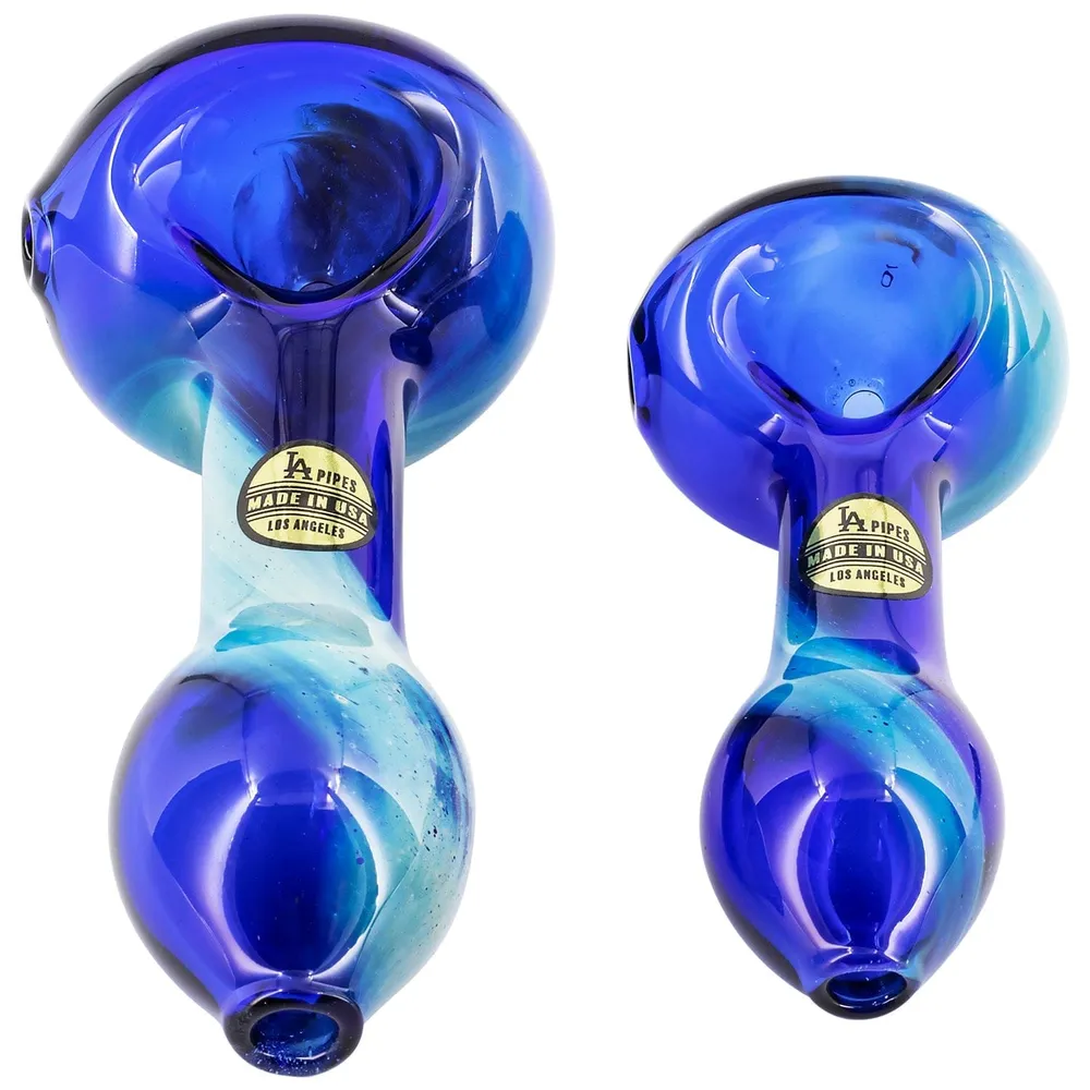 LA Pipes Fumed Galaxy Spoon Pipe