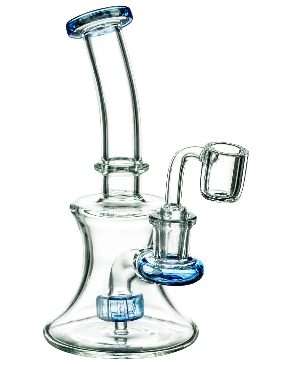 DankStop Hourglass Dab Rig With Colored Accents