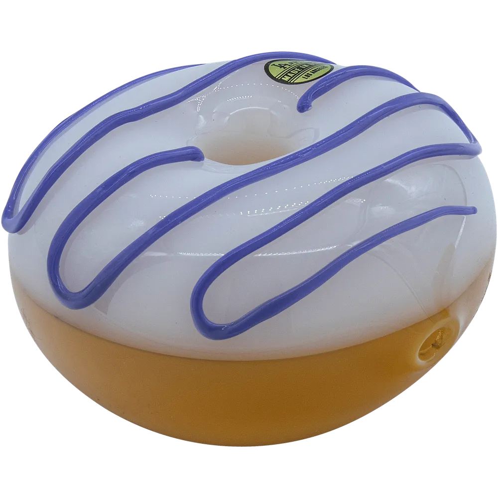 LA Pipes The "Frosted Donut" Glass Pipe