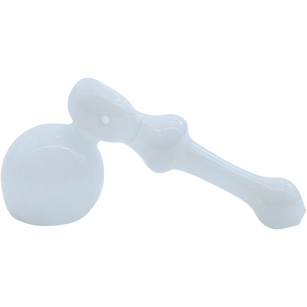 LA Pipes The "Ivory Hammer" Glass Hammer Bubbler Pipe