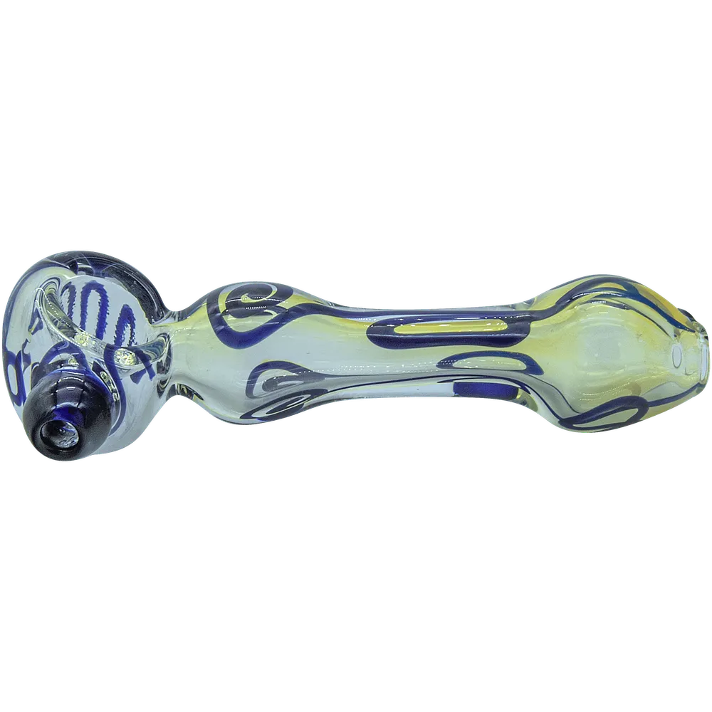 LA Pipes The "Painted Warrior Spoon" Glass Pipe
