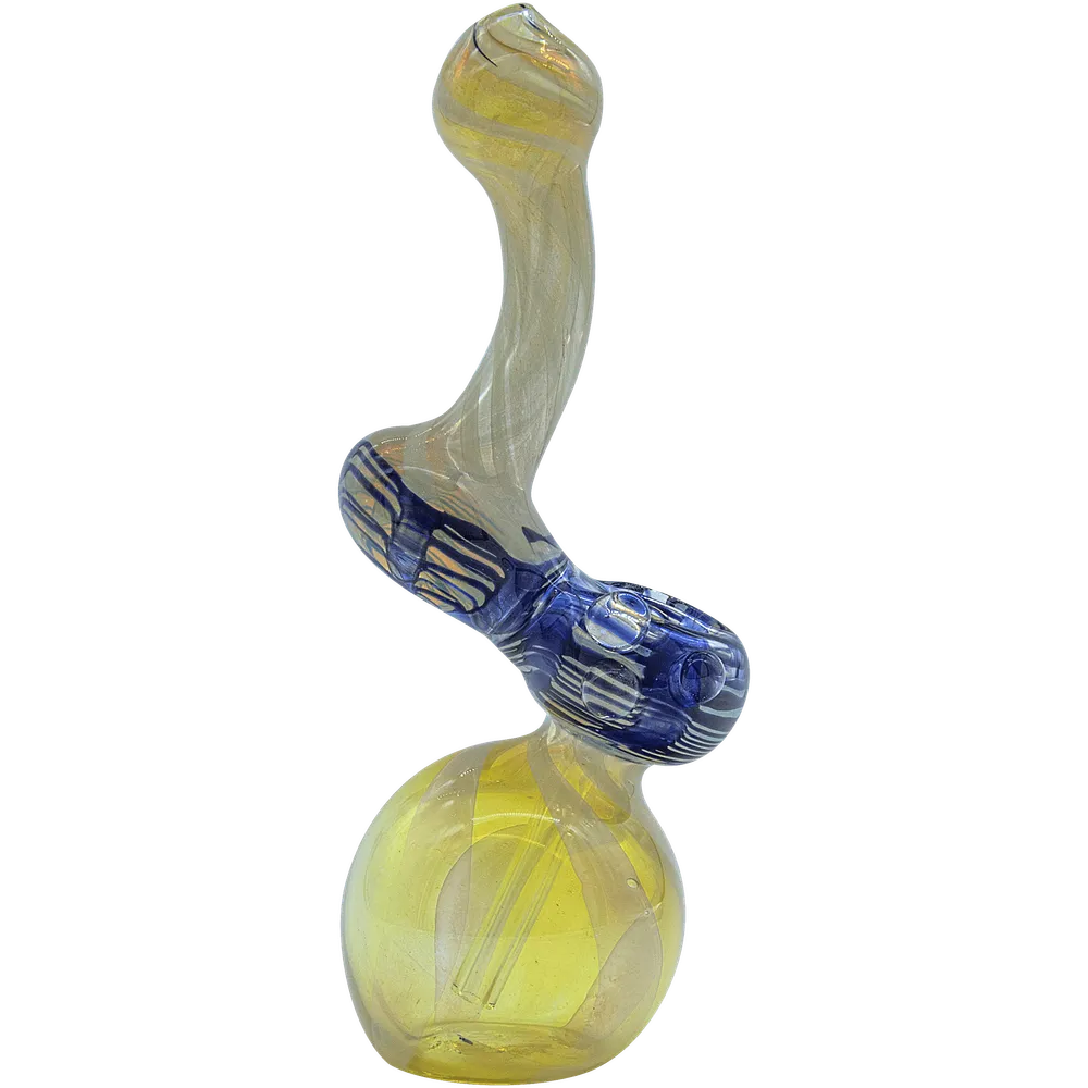 LA Pipes The "Rake Bubb" Fumed Sherlock Bubbler Pipe