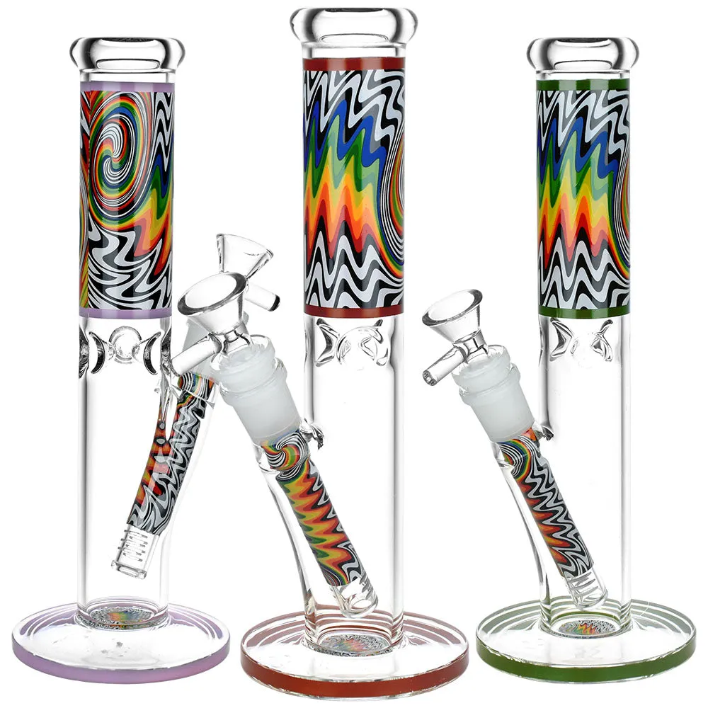 Lofty Visions Straight Tube Glass Bong - 10" / 14mm F / Colors Vary