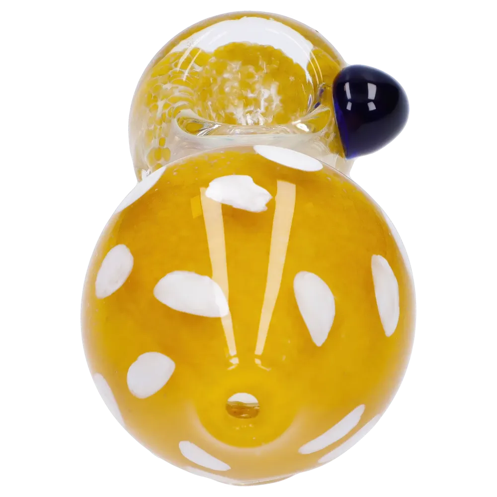DankStop Mushroom Frit Spoon Pipe - 4.5 in