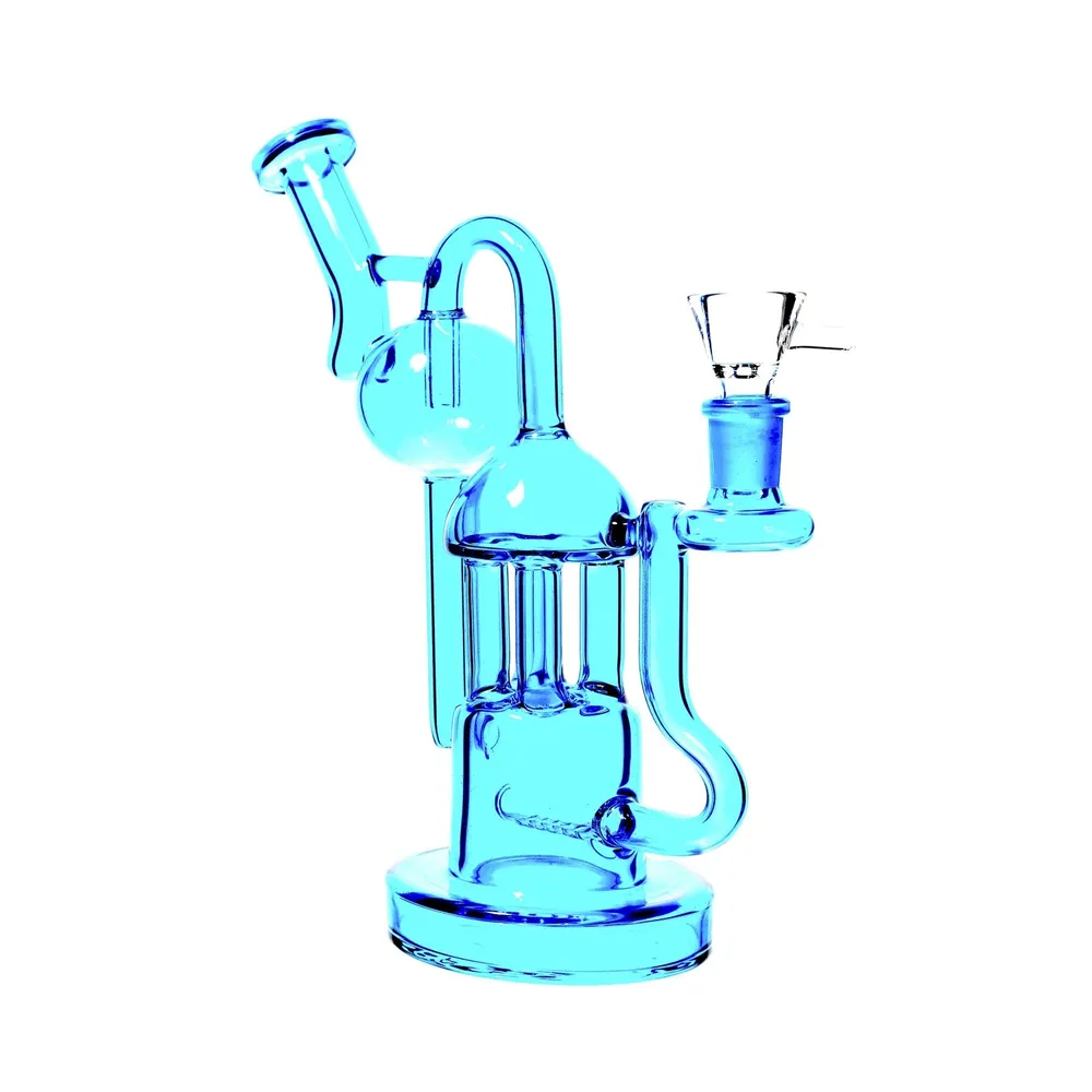 DankStop Neon Scientific Inline Percolator and Big Bubble Bong