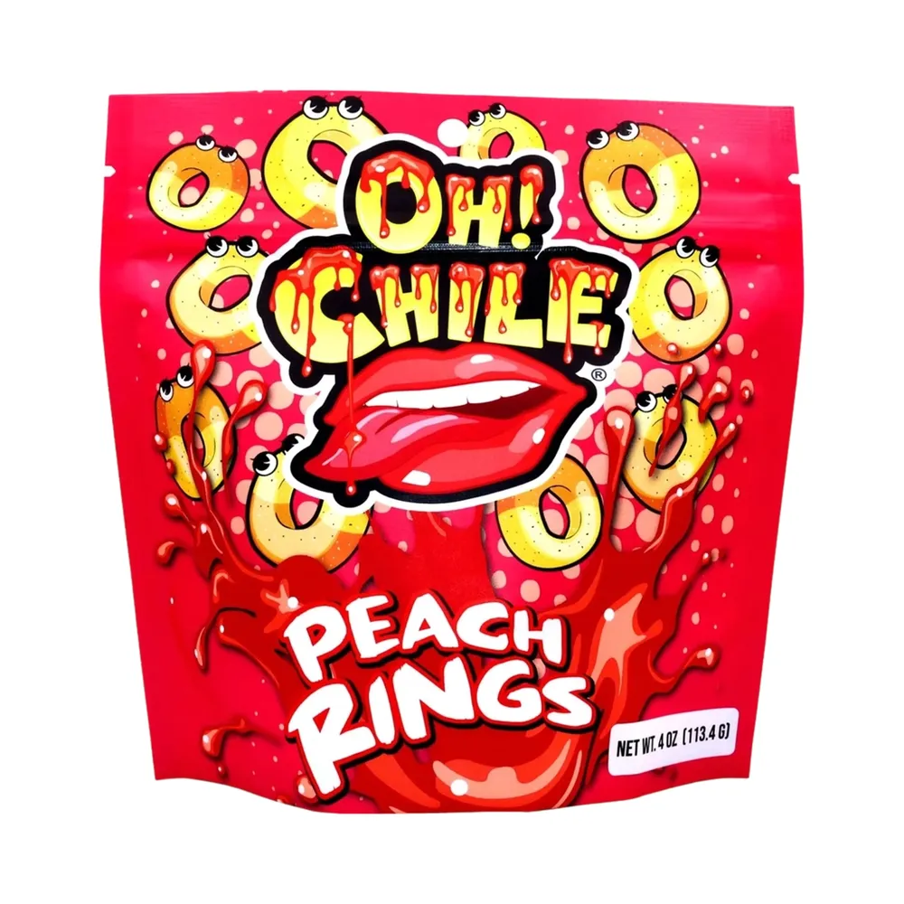 Cow Crack Oh! Chile Peach Rings - 4 oz.