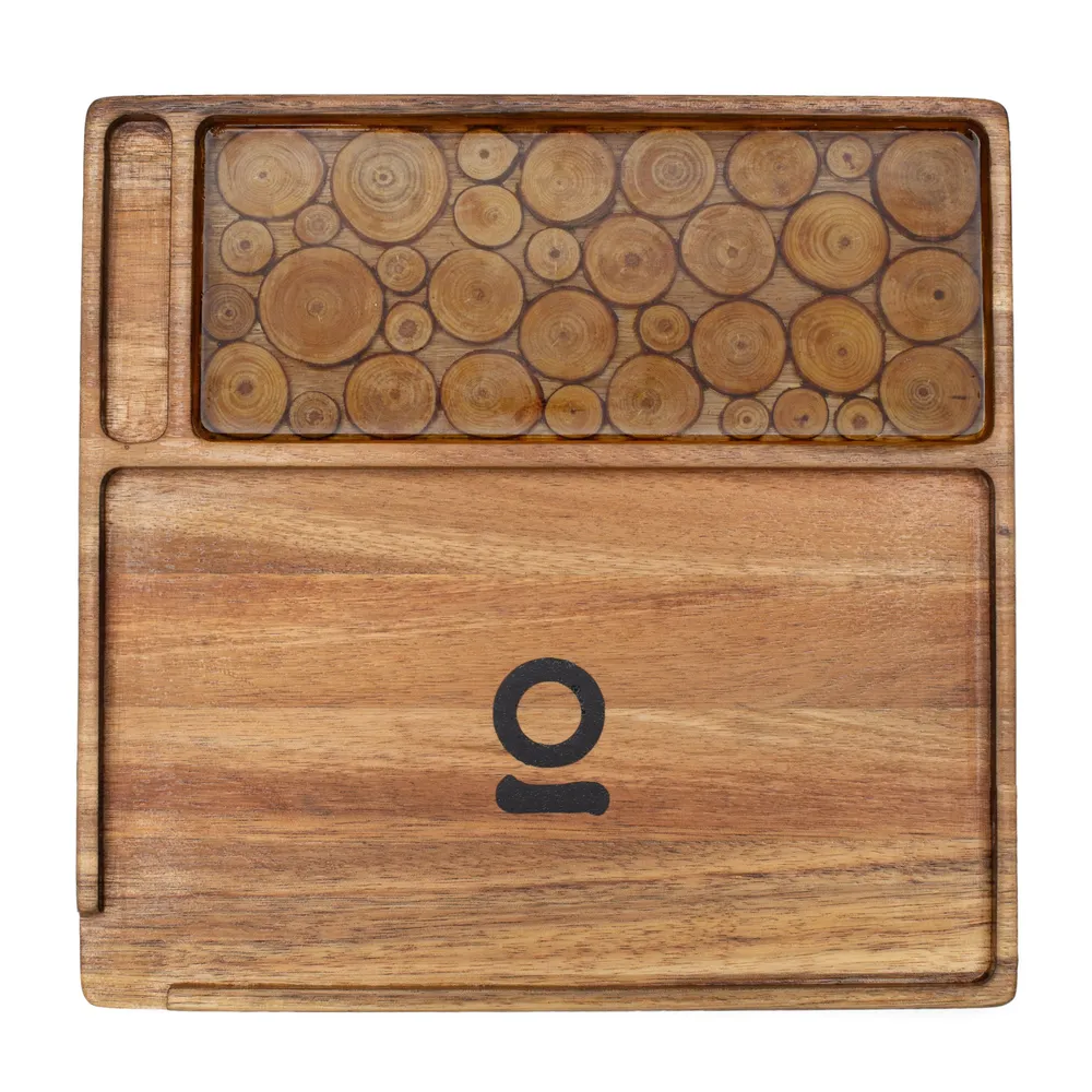 ONGROK Premium Natural Acacia Wood Tray