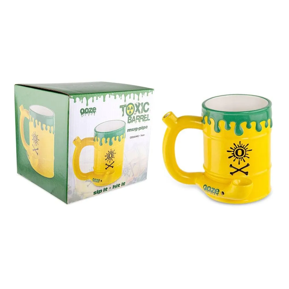 Ooze Ceramic Toxic Waste Barrel Mug Pipe