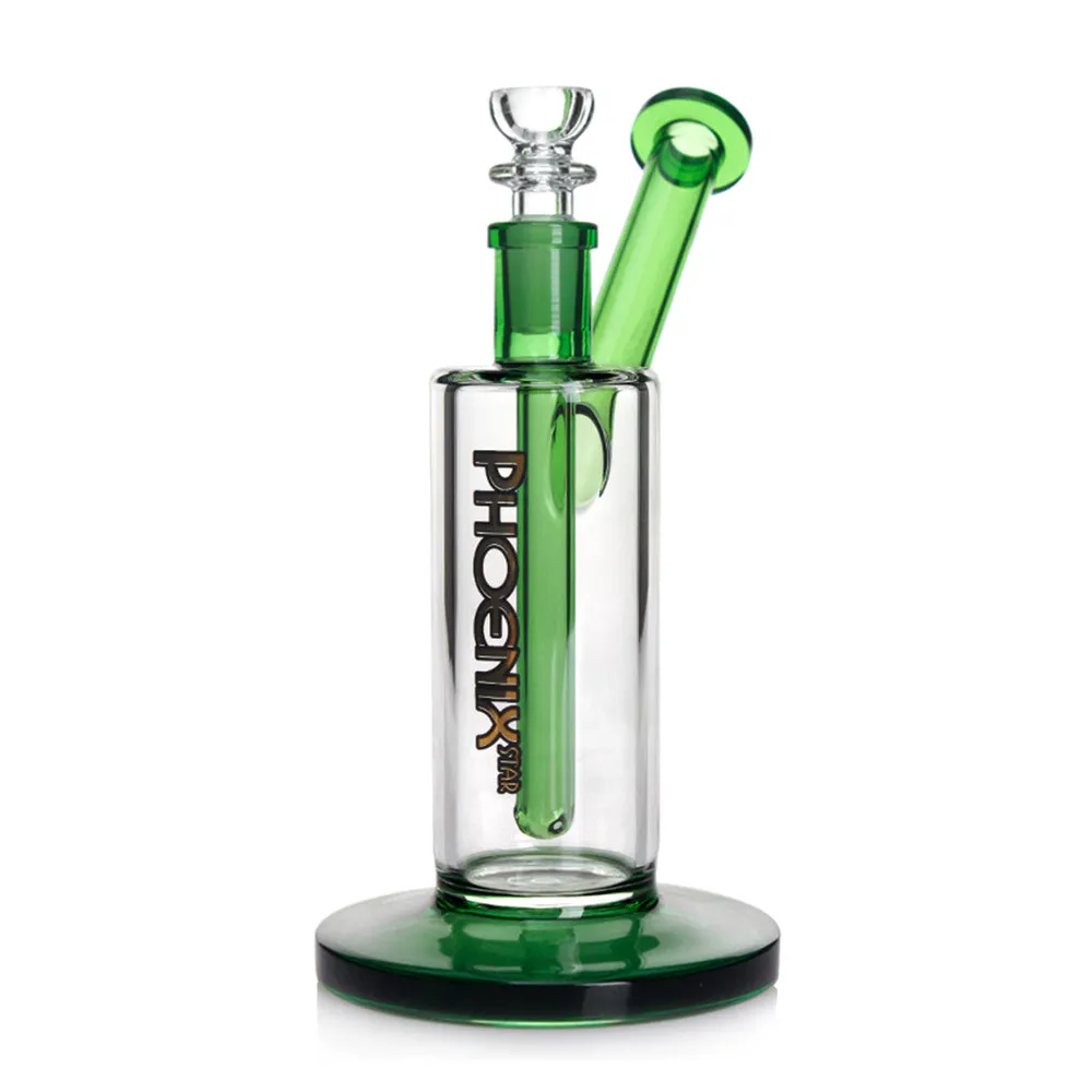 Green Flower Phoenix Star 7 Inch Bubbler Rig