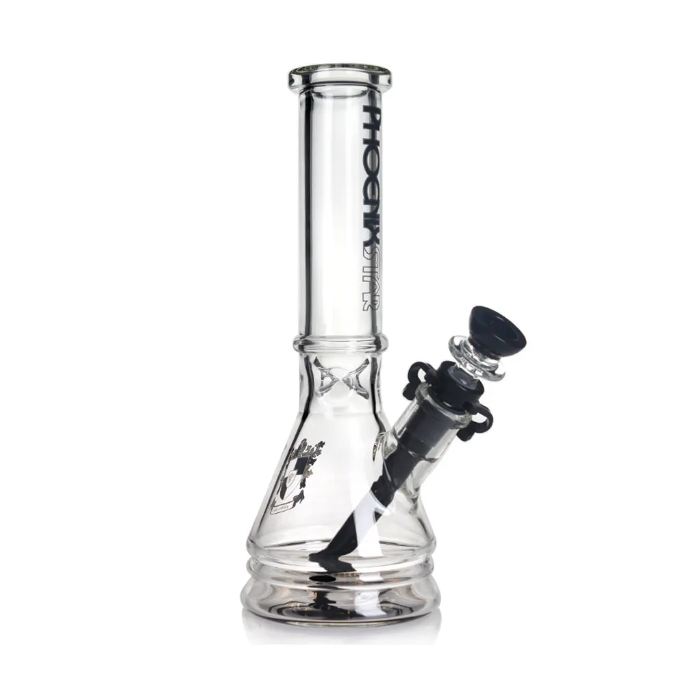 Green Flower Phoenix Star New Design Beaker Bong 10 Inches