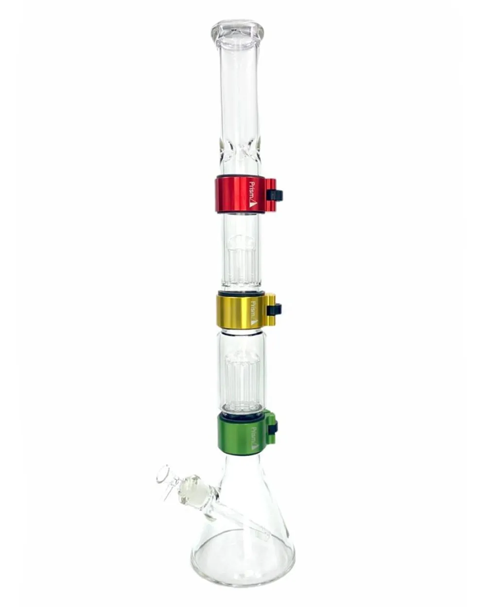 Prism Bongs Rasta Triple Stack Modular Beaker Bong
