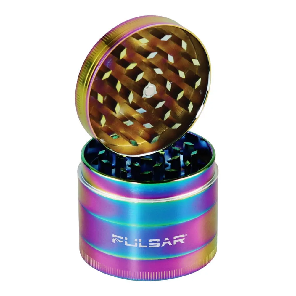 Pulsar Anodized Zinc Grinder - 4pc / 2.2" / Rainbow