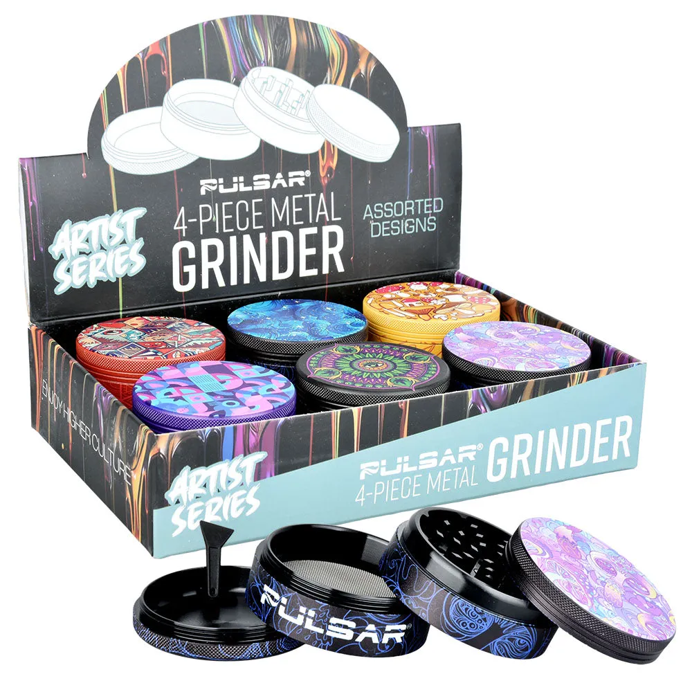 Pulsar Artist Series Grinder with Side Art- 6pc Display