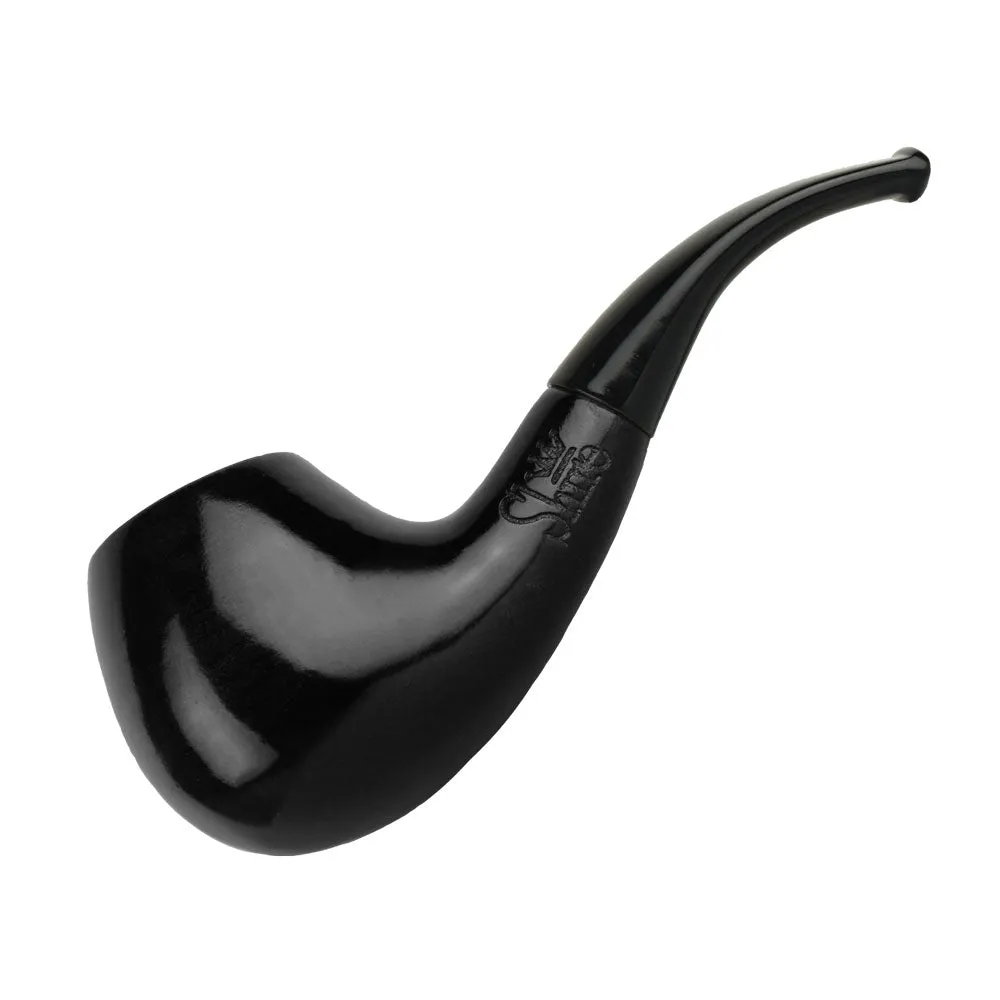 Pulsar Bent Ebony Cherry Wood Shire Pipe