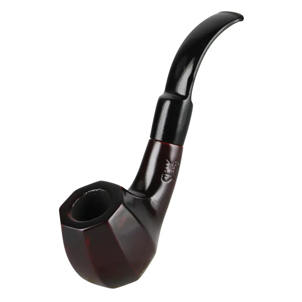 Pulsar Bent Octagon Brandy Cherry Wood Shire Pipe
