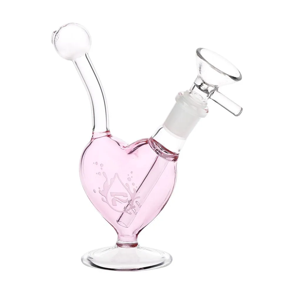 Pulsar Big Heart Glass Bong - 5.5" / 14mm F