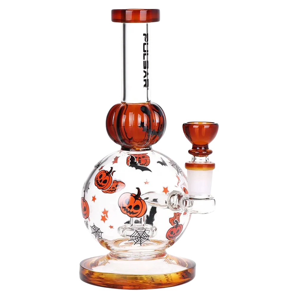 Pulsar Crazy Pumpkins Glass Bong 7.9" / 14mm F