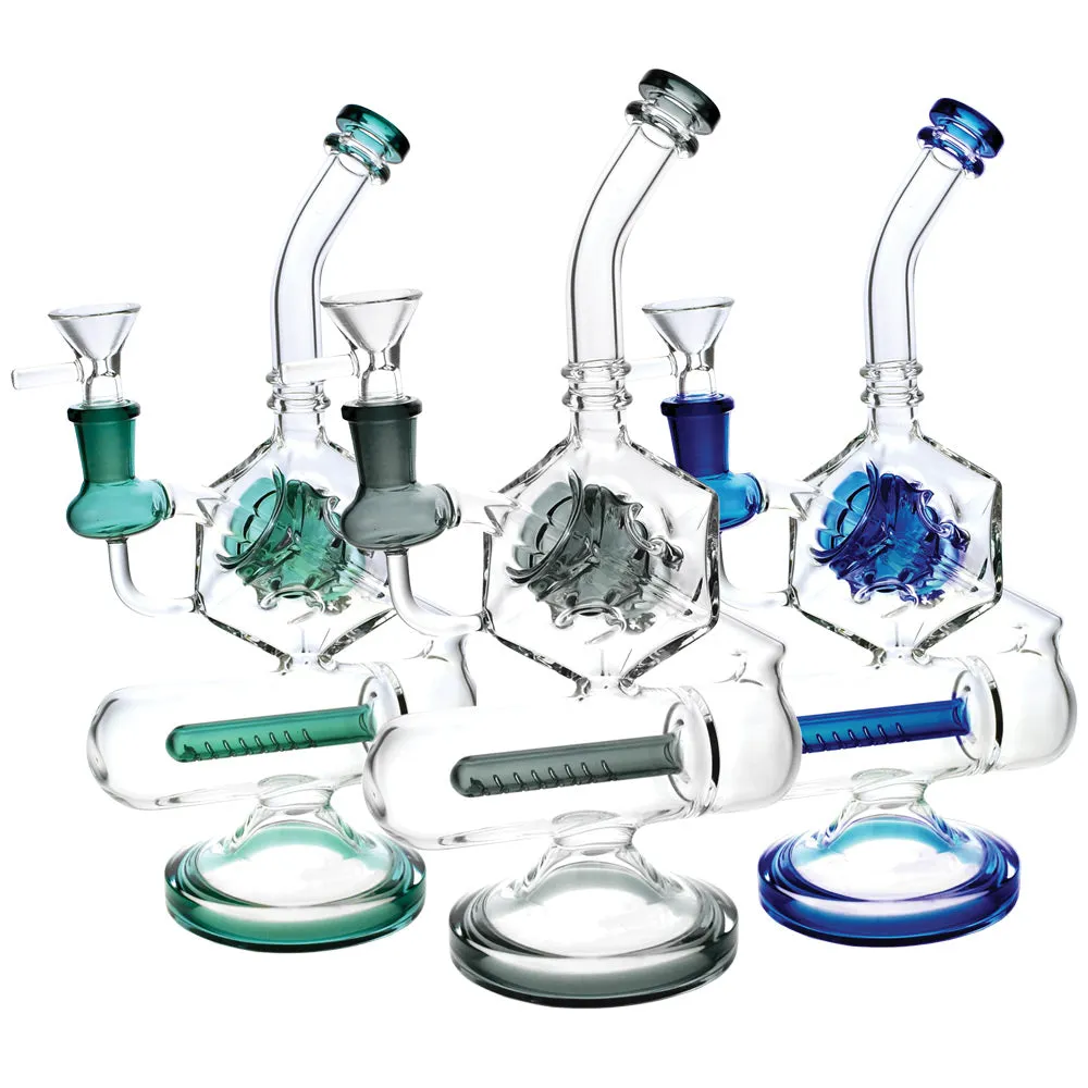 Pulsar Inception Cube Bong- 10.5"/14mm F/Colors Vary