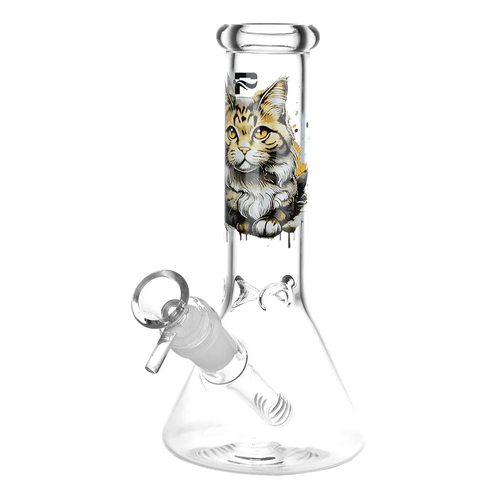 Pulsar Majestic Cat Glass Bong- 7.75" / 14mm F