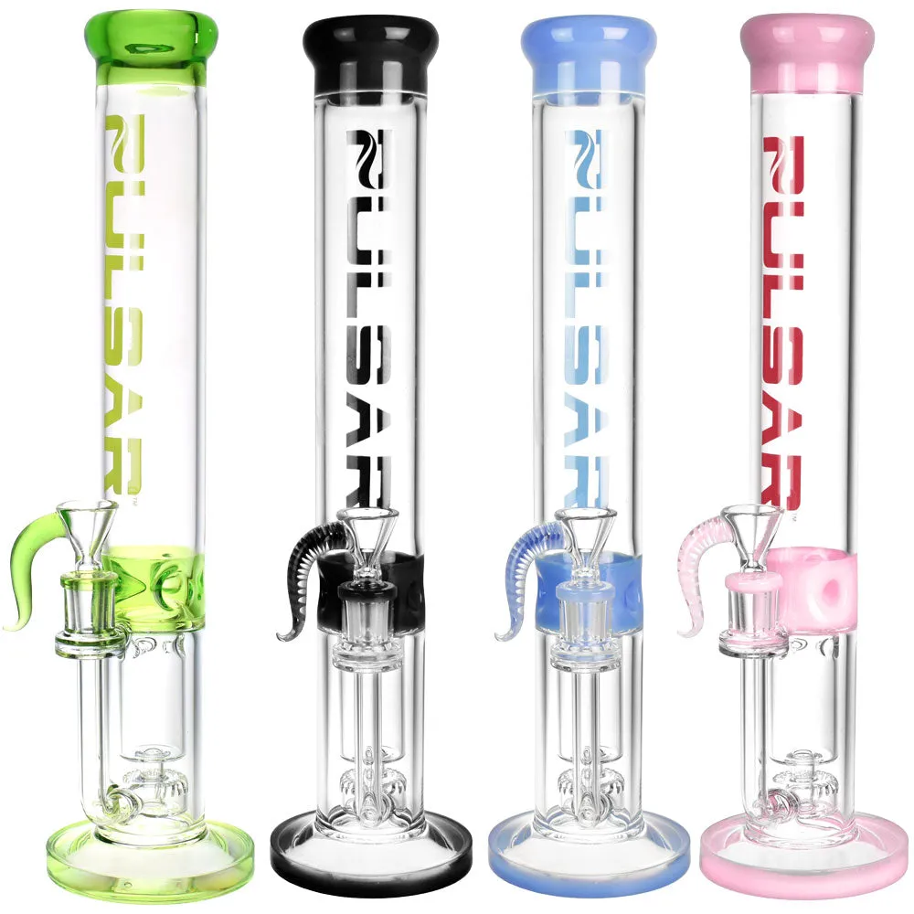 Pulsar Recycler Tube Bong - 15"/14mm F/Colors Vary