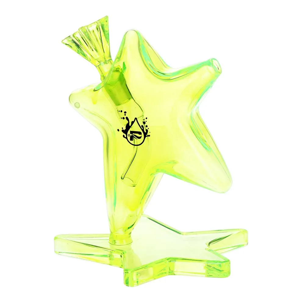 Pulsar Star Power Glass Bong - 6.5" / 14mm F / Green
