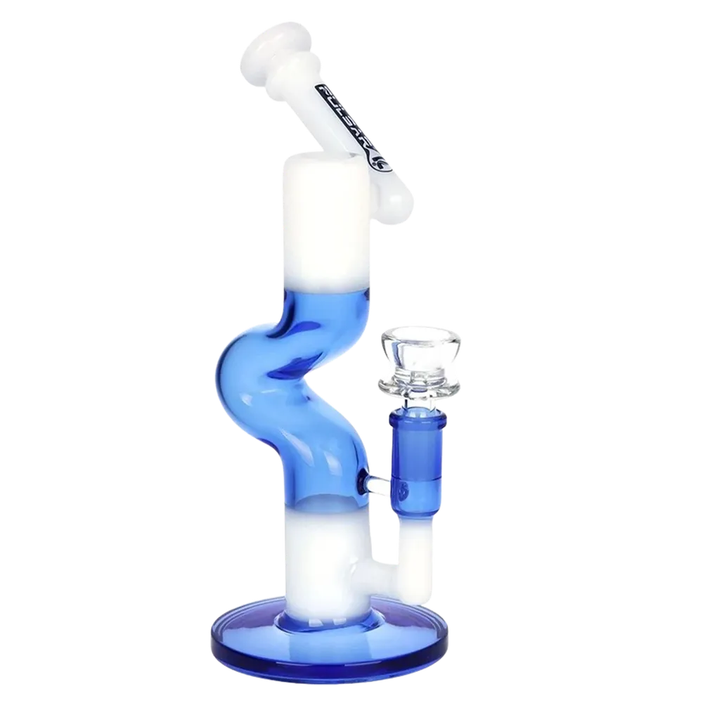 Pulsar Two-Tone U-Bend Tube Glass Bong - 9.5" / 14mm F