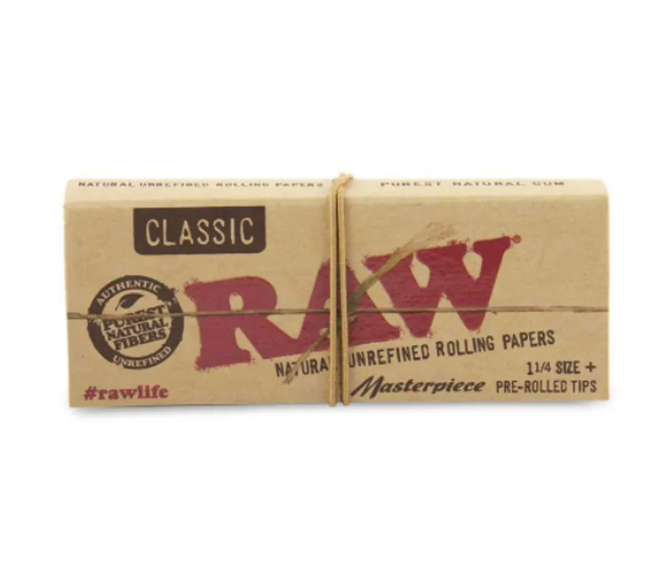 RAW Masterpiece 1-1/4 Papers + Prerolled Tips