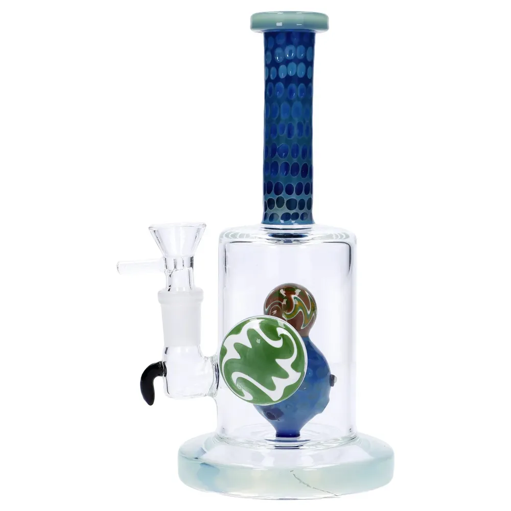 DankStop Reversal Art Locket Bong with UFO Showerhead Perc - 8in