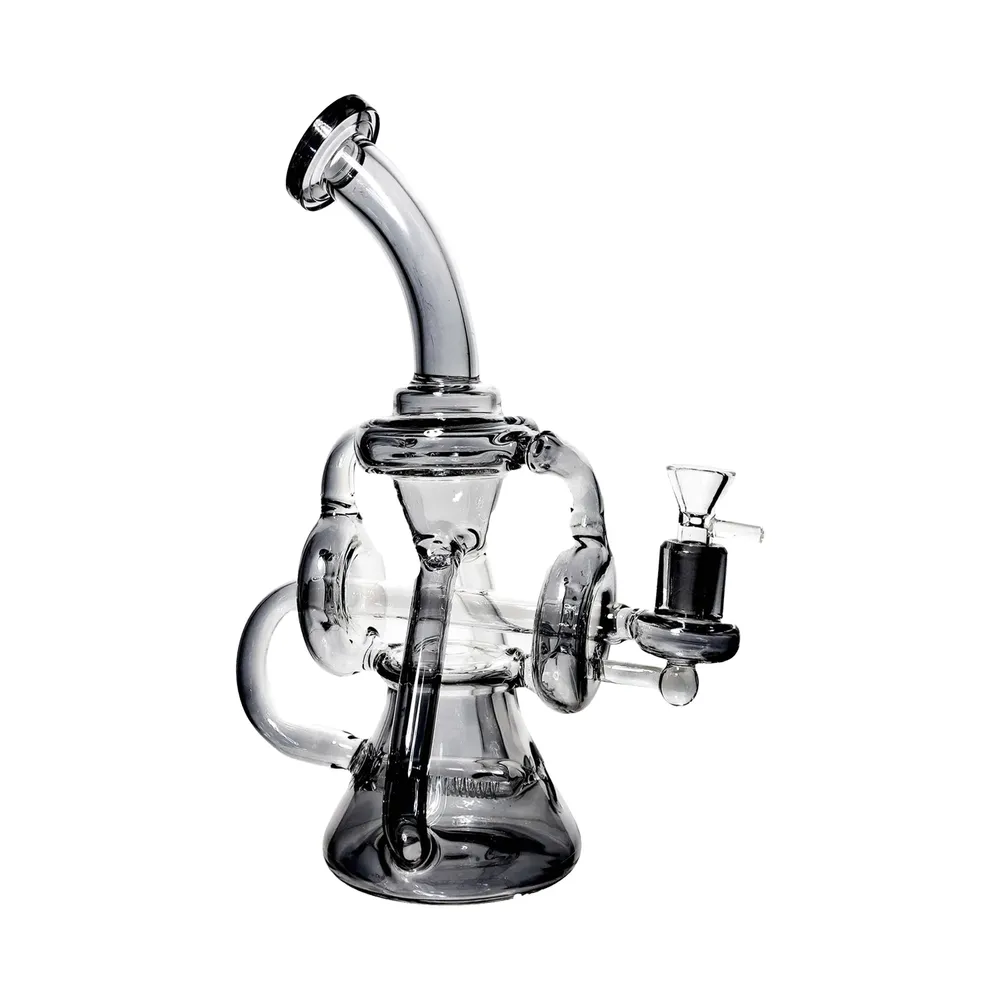 DankStop Scientific Recycler with Bent Neck Bong