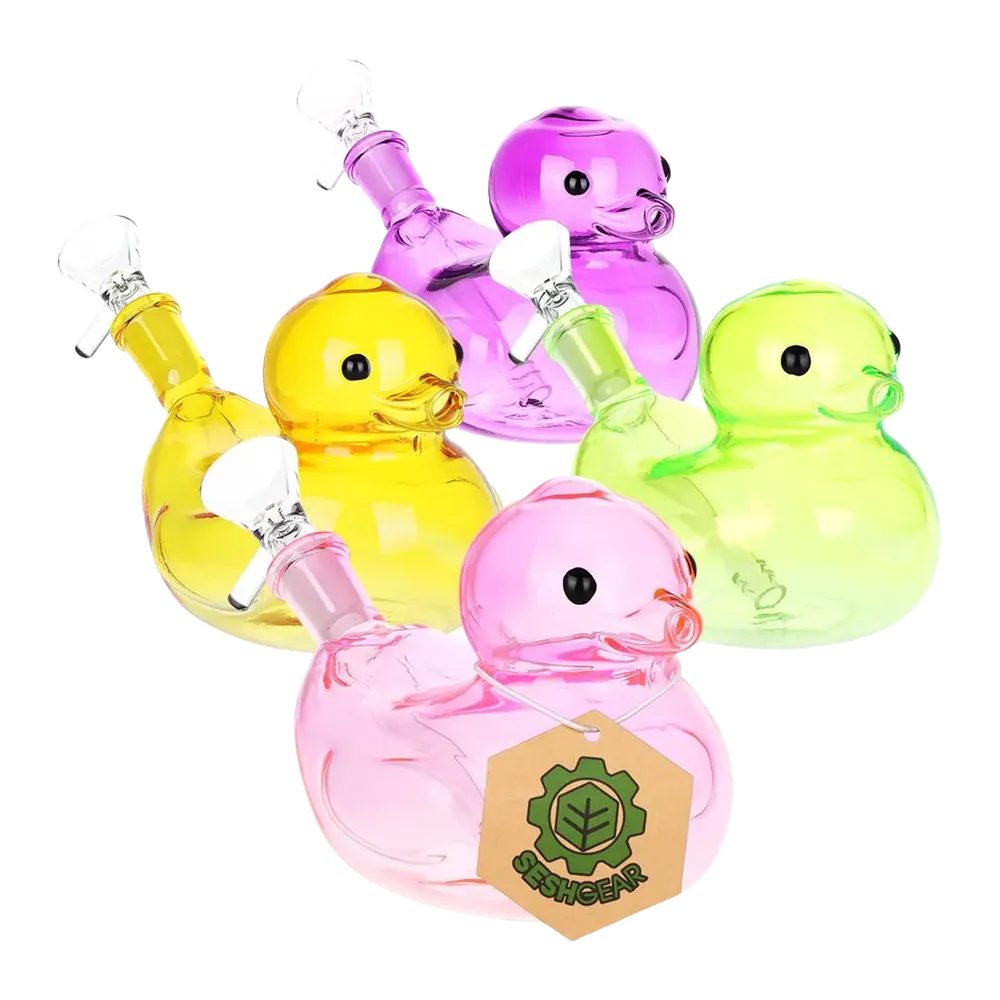 SeshGear Floating Ducky Bong - 5.5" / 14mm F / Colors Vary